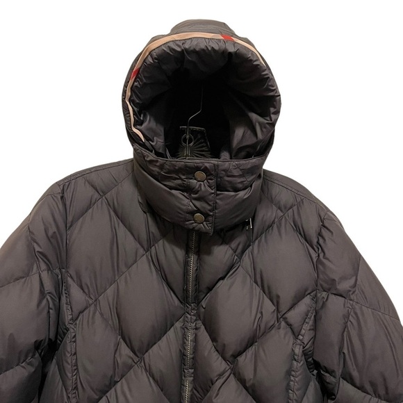 Burberry Brit Diamond Quilted Down Women Jacket Size M - Picture 5 of 13